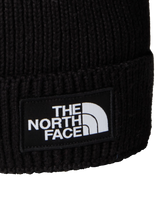 The The North Face Mens Logo Box Pom Beanie in TNF Black