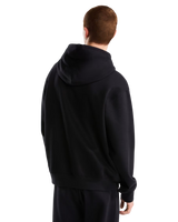 Essential Simple Dome Relaxed Hoodie in Black