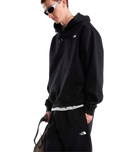 Essential Simple Dome Relaxed Hoodie in Black