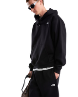Essential Simple Dome Relaxed Hoodie in Black
