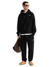 Essential Simple Dome Relaxed Hoodie in Black