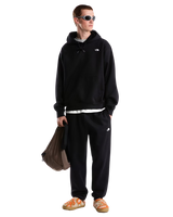Essential Simple Dome Relaxed Hoodie in Black