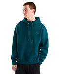Essential Simple Dome Relaxed Hoodie in Pacific Teal