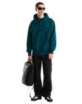 Essential Simple Dome Relaxed Hoodie in Pacific Teal