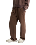 Essential Simple Dome Relaxed Joggers in Smokey Brown
