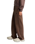 Essential Simple Dome Relaxed Joggers in Smokey Brown