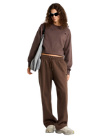 Essential Simple Dome Relaxed Joggers in Smokey Brown