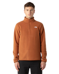 Glacier 1/4 Zip Fleece Jacket in Burnt Umber