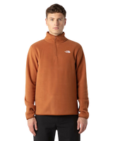 Glacier 1/4 Zip Fleece Jacket in Burnt Umber
