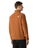 Glacier 1/4 Zip Fleece Jacket in Burnt Umber