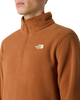 Glacier 1/4 Zip Fleece Jacket in Burnt Umber