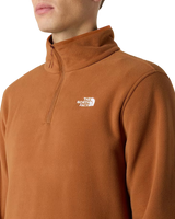 Glacier 1/4 Zip Fleece Jacket in Burnt Umber