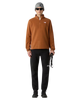 Glacier 1/4 Zip Fleece Jacket in Burnt Umber