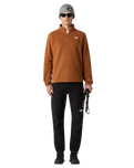 Glacier 1/4 Zip Fleece Jacket in Burnt Umber