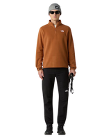 Glacier 1/4 Zip Fleece Jacket in Burnt Umber