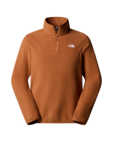 The The North Face Mens Glacier 1/4 Zip Fleece Jacket in Burnt Umber