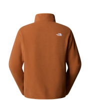 The The North Face Mens Glacier 1/4 Zip Fleece Jacket in Burnt Umber