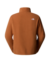 The The North Face Mens Glacier 1/4 Zip Fleece Jacket in Burnt Umber