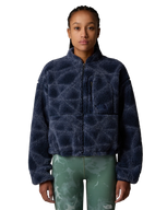 The The North Face Womens Extreme Pile 2 Full Zip Jacket in Summit Navy Sun Halos