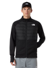 Reaxion 2.0 Hybrid Zip Fleece Jacket in TNF Black Heather