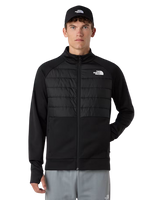 Reaxion 2.0 Hybrid Zip Fleece Jacket in TNF Black Heather