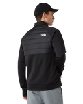 Reaxion 2.0 Hybrid Zip Fleece Jacket in TNF Black Heather