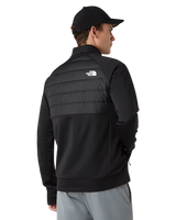 Reaxion 2.0 Hybrid Zip Fleece Jacket in TNF Black Heather