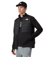 Reaxion 2.0 Hybrid Zip Fleece Jacket in TNF Black Heather