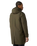 Nukabira Rain Shell Parka Jacket in New Taupe Green