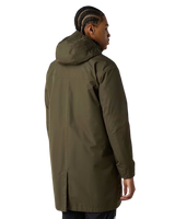 Nukabira Rain Shell Parka Jacket in New Taupe Green