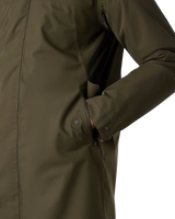 Nukabira Rain Shell Parka Jacket in New Taupe Green