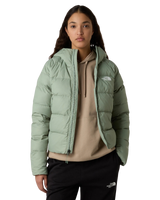 Hyalite Down Hooded Jacket in Slate Moss