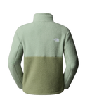 The The North Face Womens Yumiori 1/4 Zip Fleece Jacket in Bark Mist & Slate Moss