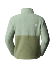 The The North Face Womens Yumiori 1/4 Zip Fleece Jacket in Bark Mist & Slate Moss