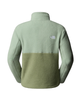 The The North Face Womens Yumiori 1/4 Zip Fleece Jacket in Bark Mist & Slate Moss