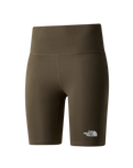 The The North Face Womens Flex 8" Tight Shorts in New Taupe Green
