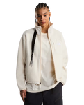 Yumiori Off Peak Full Zip Fleece Jacket in White Dune