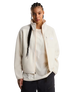 Yumiori Off Peak Full Zip Fleece Jacket in White Dune