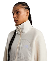 Yumiori Off Peak Full Zip Fleece Jacket in White Dune