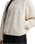 Yumiori Off Peak Full Zip Fleece Jacket in White Dune