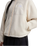 Yumiori Off Peak Full Zip Fleece Jacket in White Dune