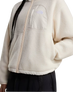 Yumiori Off Peak Full Zip Fleece Jacket in White Dune