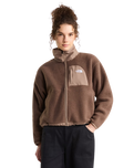 The The North Face Womens Yumiori Off Peak Full Zip Fleece Jacket in Smokey Brown & Garnet