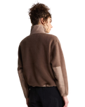 The The North Face Womens Yumiori Off Peak Full Zip Fleece Jacket in Smokey Brown & Garnet