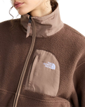 The The North Face Womens Yumiori Off Peak Full Zip Fleece Jacket in Smokey Brown & Garnet