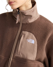 The The North Face Womens Yumiori Off Peak Full Zip Fleece Jacket in Smokey Brown & Garnet