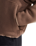 The The North Face Womens Yumiori Off Peak Full Zip Fleece Jacket in Smokey Brown & Garnet