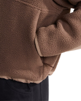 The The North Face Womens Yumiori Off Peak Full Zip Fleece Jacket in Smokey Brown & Garnet