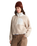 Yumiori Off Peak 1/4 Zip Fleece Jacket in Timeless Taupe & White Dune