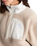 Yumiori Off Peak 1/4 Zip Fleece Jacket in Timeless Taupe & White Dune